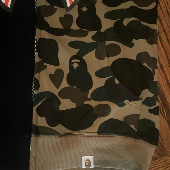 Bathing Ape “Camouflage and Black  Hoodie - Picture 3 of 5